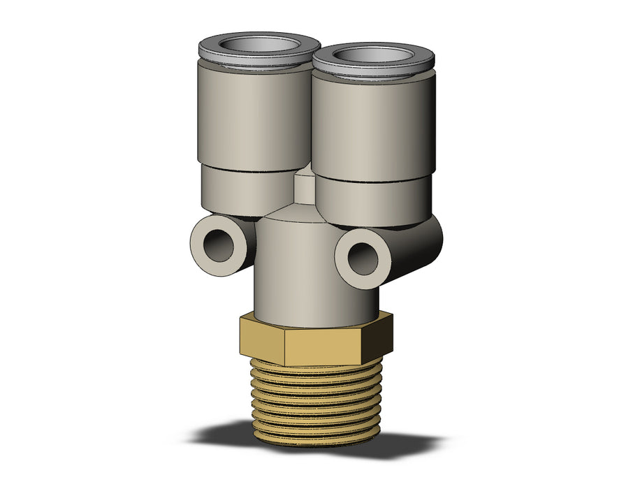 KQ2U10-03AS FITTING, BRANCH Y