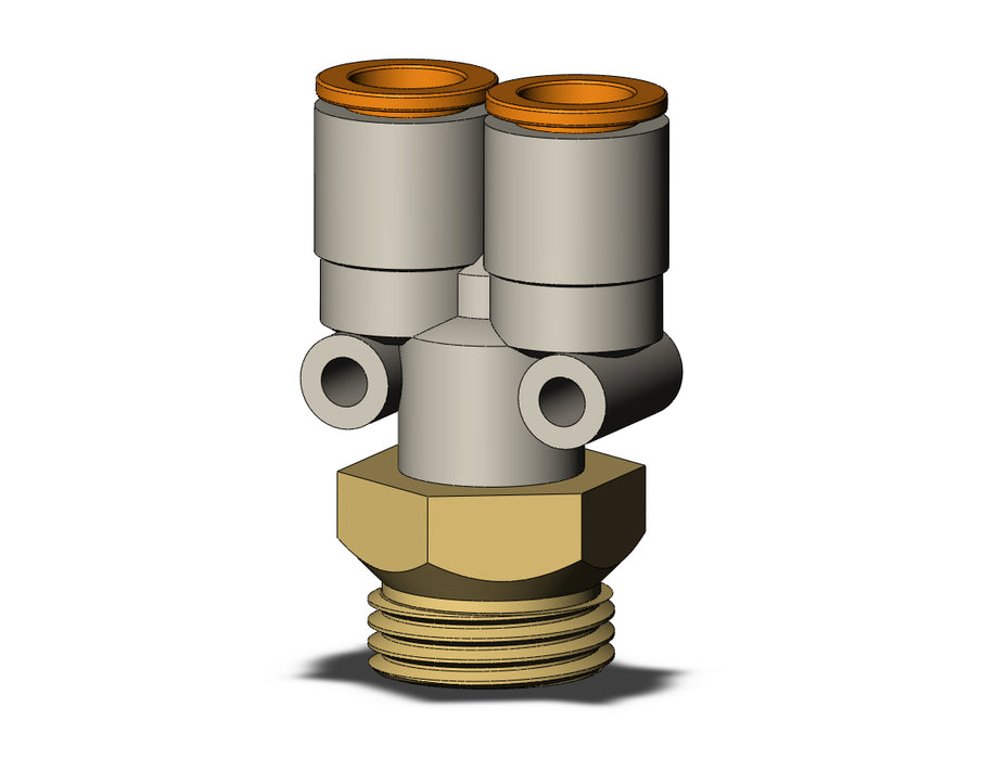 KQ2U11-U04A FITTING, BRANCH Y