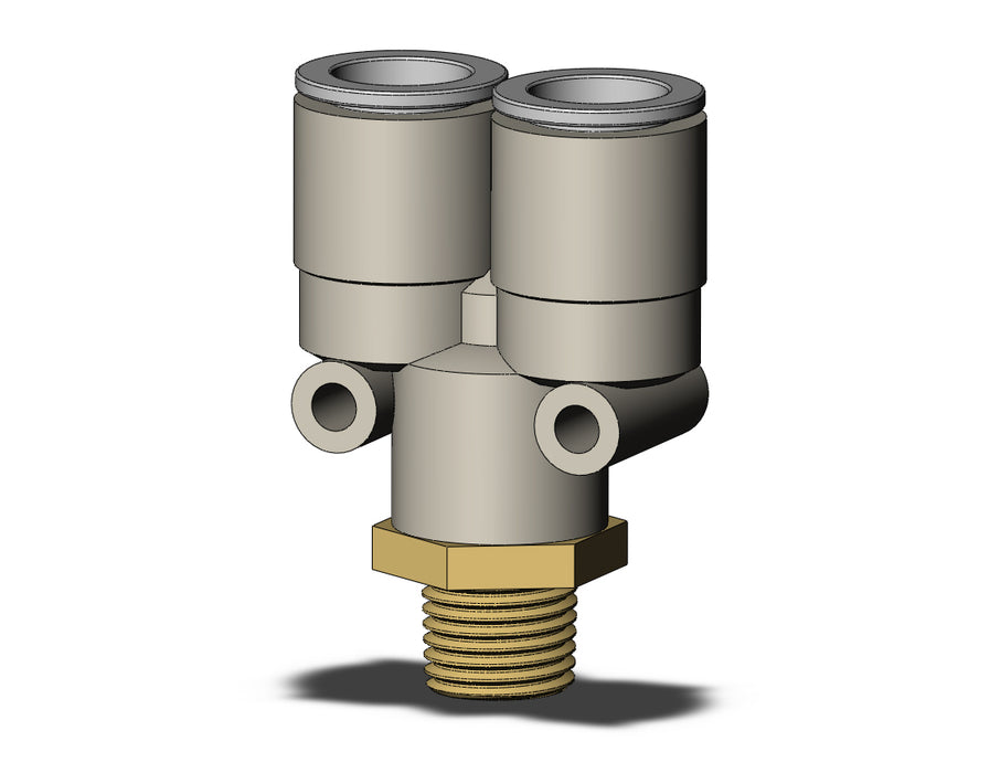 KQ2U12-02AS FITTING, BRANCH Y