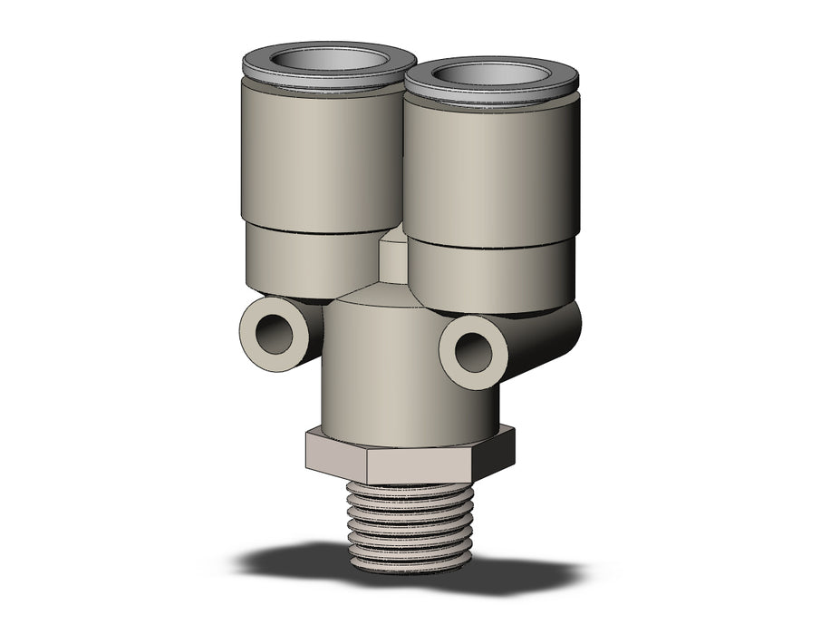 KQ2U12-02NS FITTING, BRANCH Y