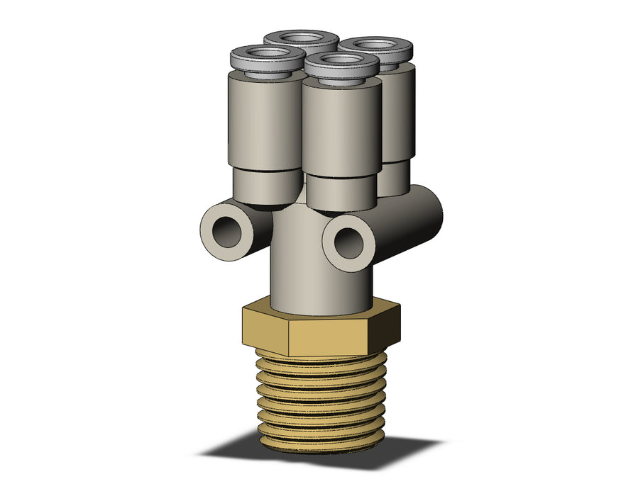 KQ2UD04-02AS FITTING, DIFF DIA DOUBLE UNION Y