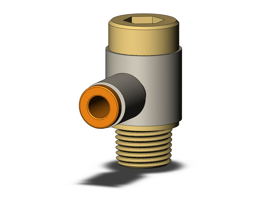 KQ2VS03-34AS FITTING, HEX HD UNI MALE ELBOW