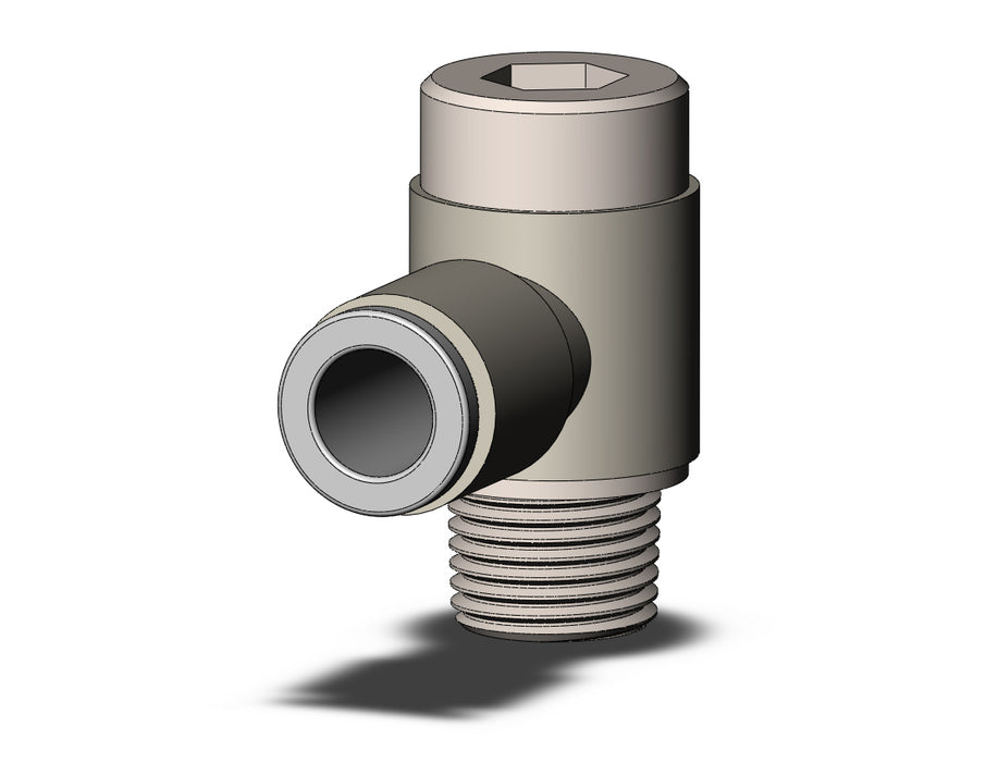 KQ2VS06-01NS FITTING, HEX HD UNI MALE ELBOW
