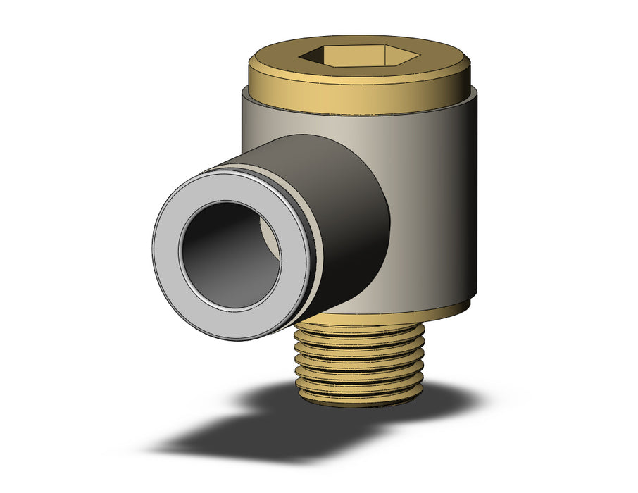 KQ2VS08-01AS FITTING, HEX HD UNI MALE ELBOW