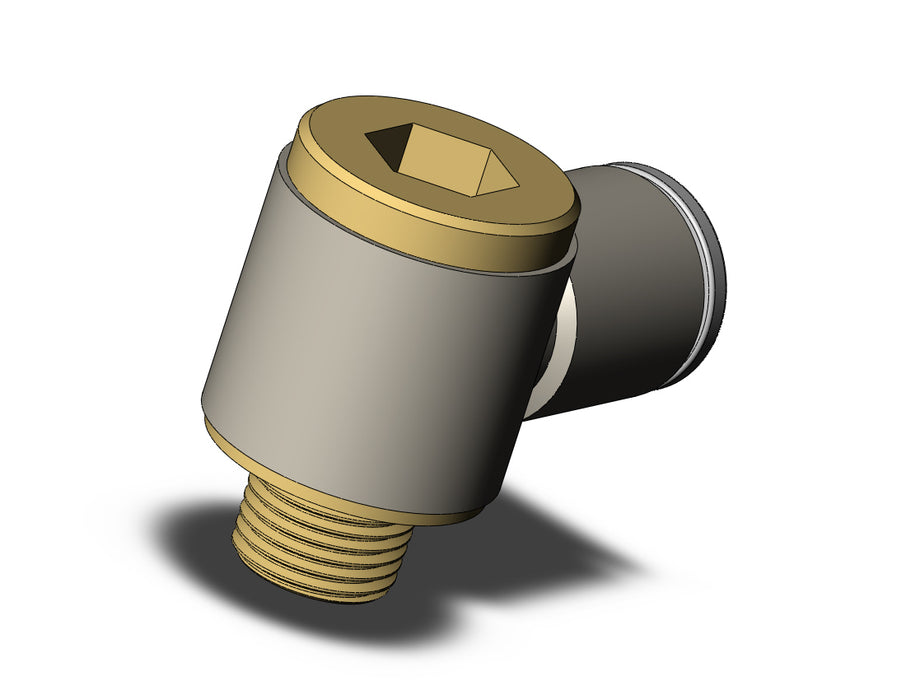KQ2VS08-01A FITTING, HEX HD UNI MALE ELBOW