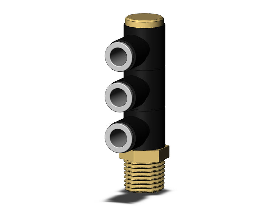KQ2VT06-02AS-X35 FITTING, TPLE UNI MALE ELBOW