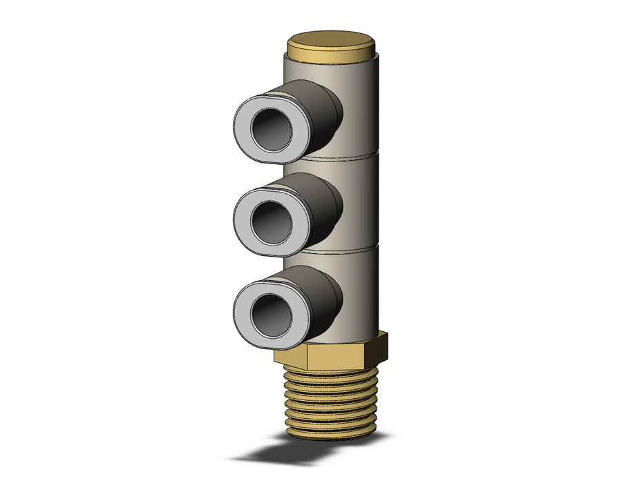 KQ2VT06-02AS1 FITTING, TRPL UNI MALE ELBOW