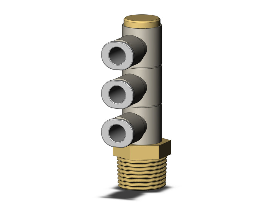 KQ2VT06-03AS1 FITTING, TRPL UNI MALE ELBOW