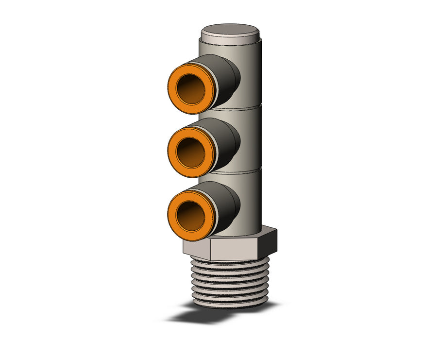 KQ2VT07-36NS FITTING, TPLE UNI MALE ELBOW