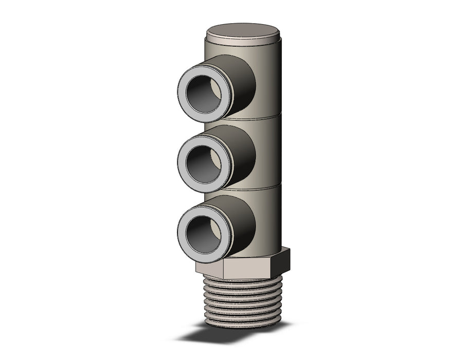 KQ2VT10-04NS FITTING, TPLE UNI MALE ELBOW