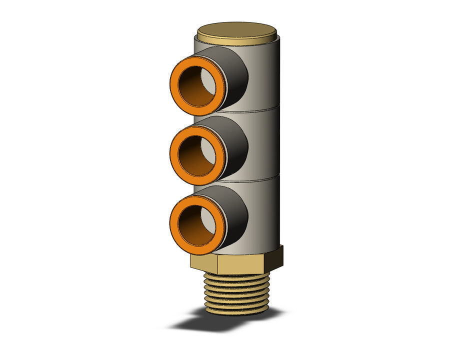 KQ2VT13-37AS FITTING, TPLE UNI MALE ELBOW