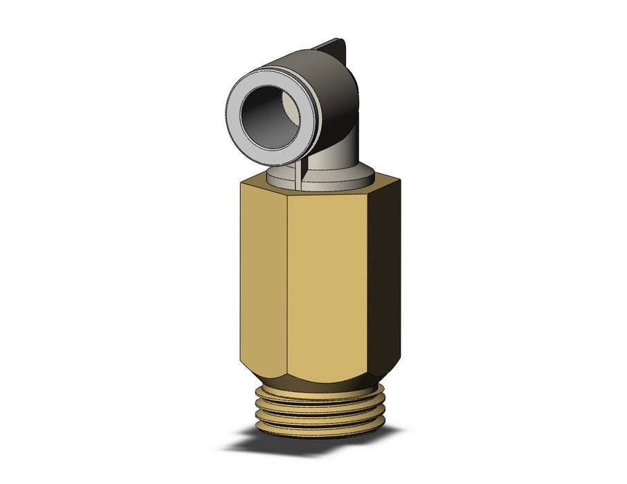 KQ2W10-U04A FITTING, EXT MALE ELBOW