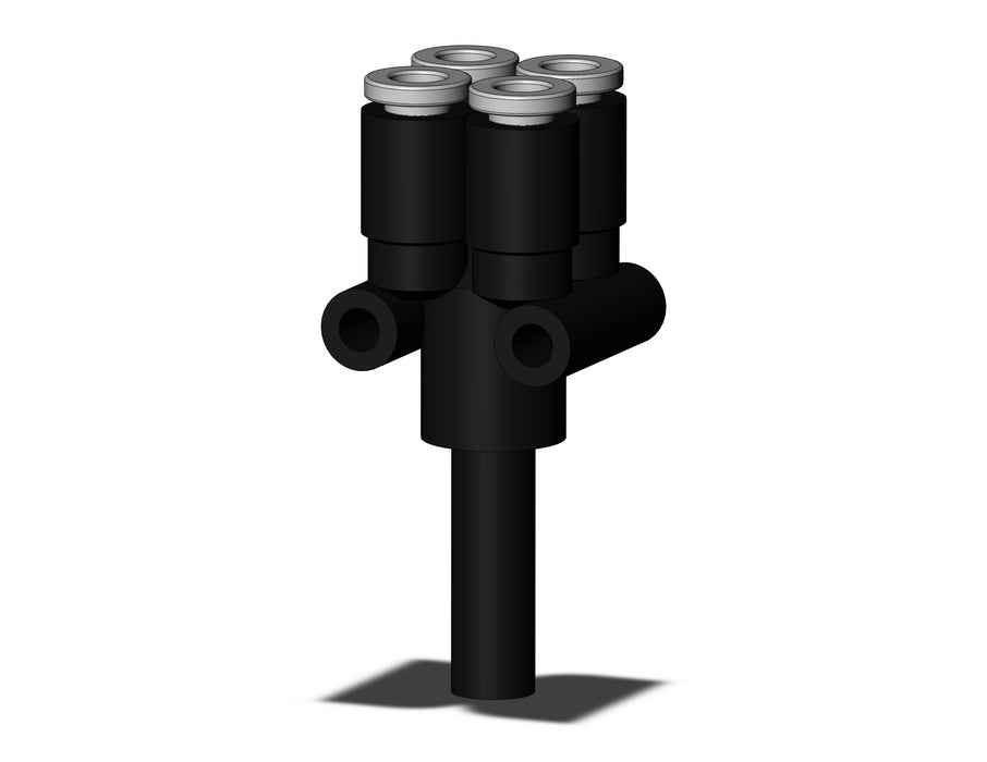 KQ2XD04-06A-X35 FITTING, DOUBLE PLUG-IN Y