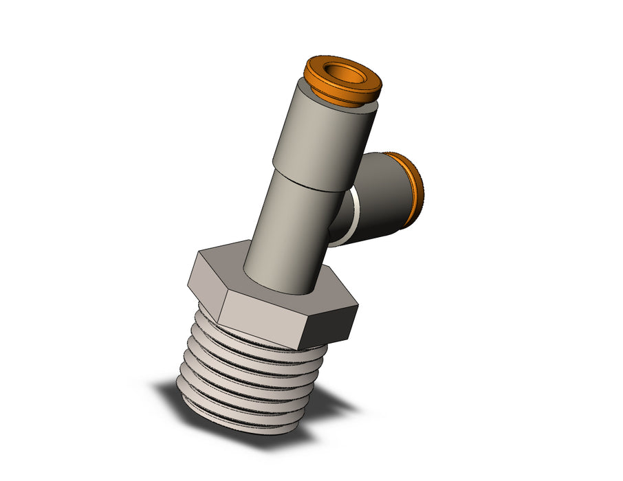 KQ2Y03-35N FITTING, MALE RUN TEE