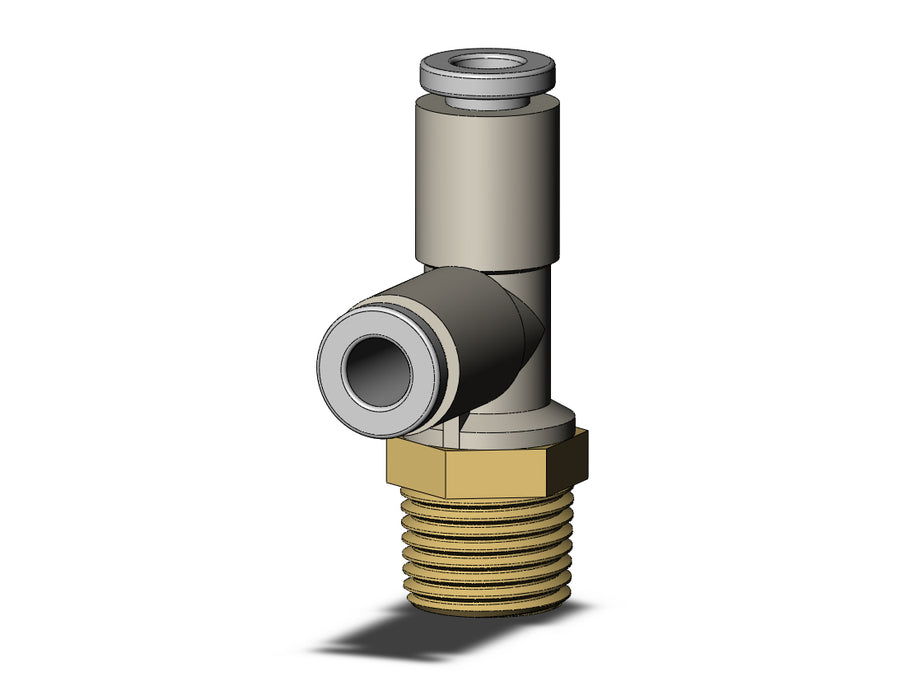 KQ2Y04-01AS FITTING, MALE RUN TEE