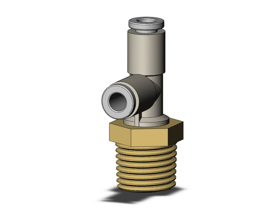 KQ2Y04-02AS FITTING, MALE RUN TEE