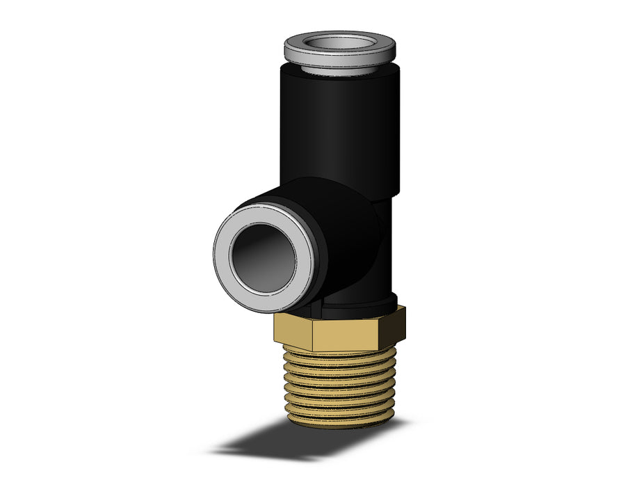 KQ2Y06-01AS-X35 FITTING, MALE RUN TEE