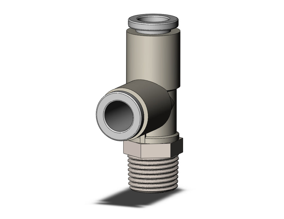 KQ2Y06-01NS FITTING, MALE RUN TEE