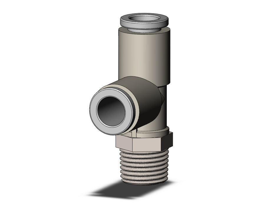 KQ2Y06-01N FITTING, MALE RUN TEE