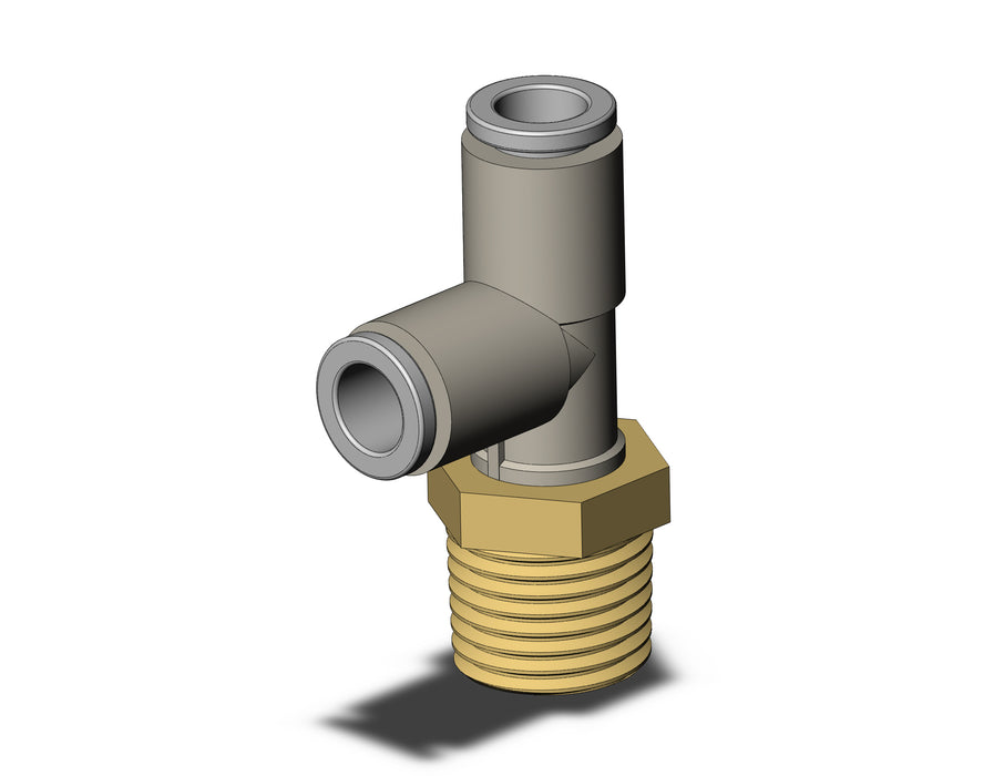 KQ2Y06-02AS FITTING, MALE RUN TEE