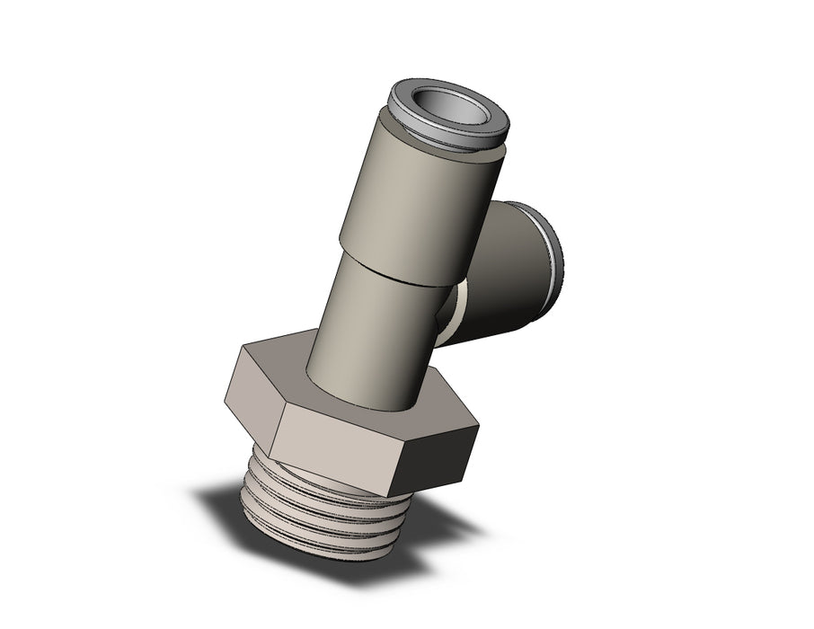 KQ2Y06-02NP FITTING, MALE RUN TEE
