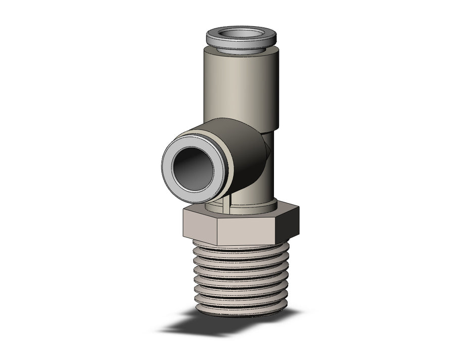 KQ2Y06-02NS FITTING, MALE RUN TEE