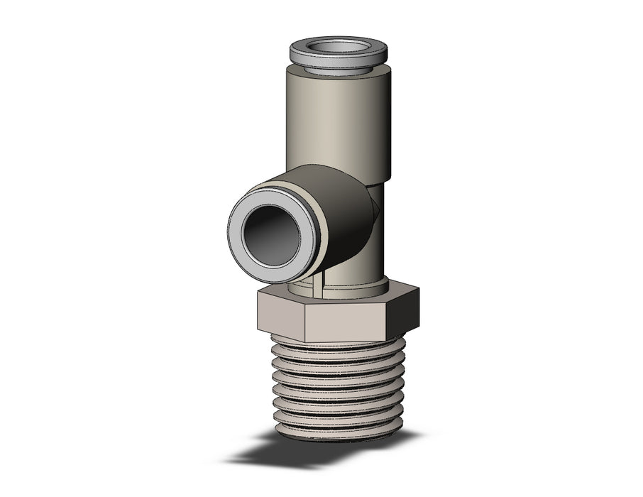 KQ2Y06-02N FITTING, MALE RUN TEE