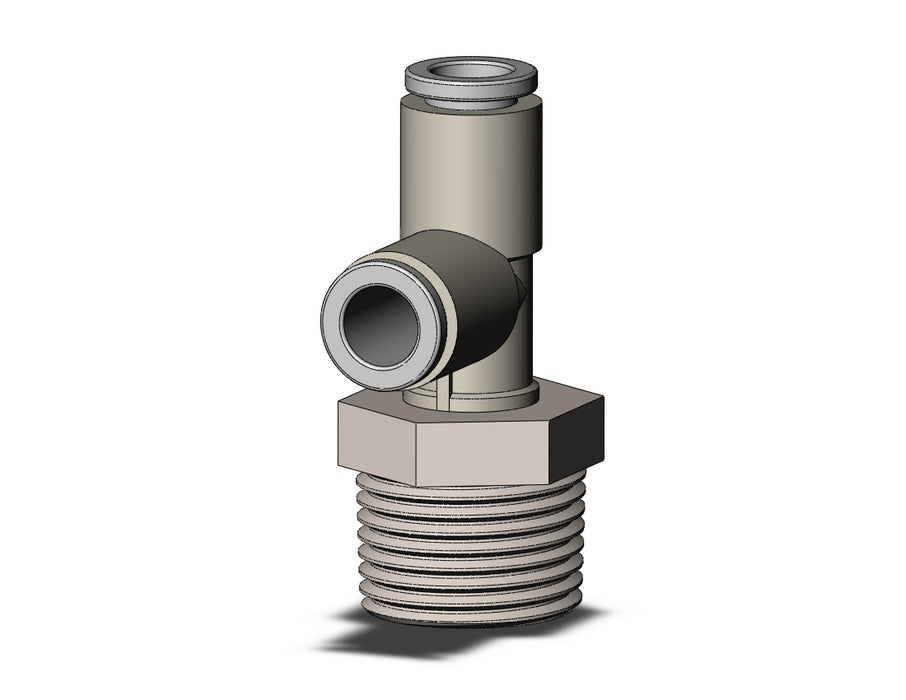 KQ2Y06-03NS FITTING, MALE RUN TEE