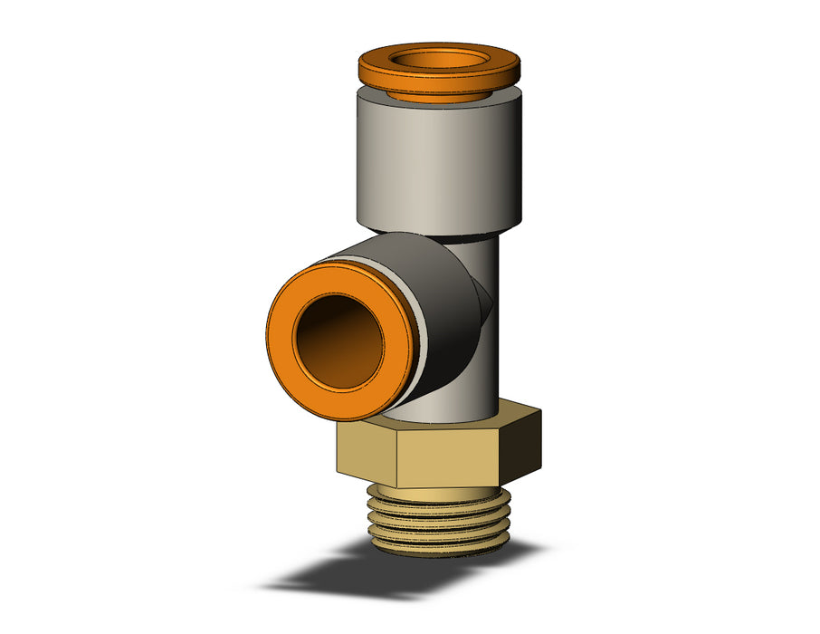 KQ2Y07-01AP FITTING, MALE RUN TEE