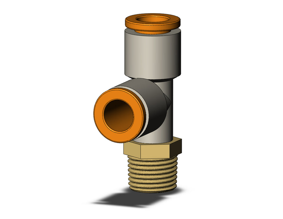 KQ2Y07-01AS FITTING, MALE RUN TEE