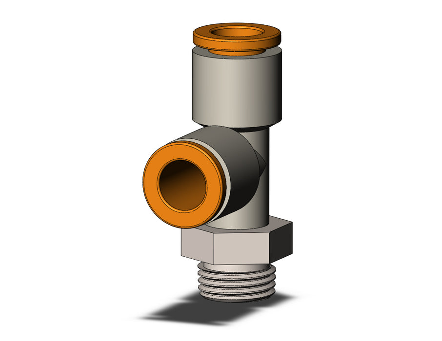 KQ2Y07-01NP FITTING, MALE RUN TEE