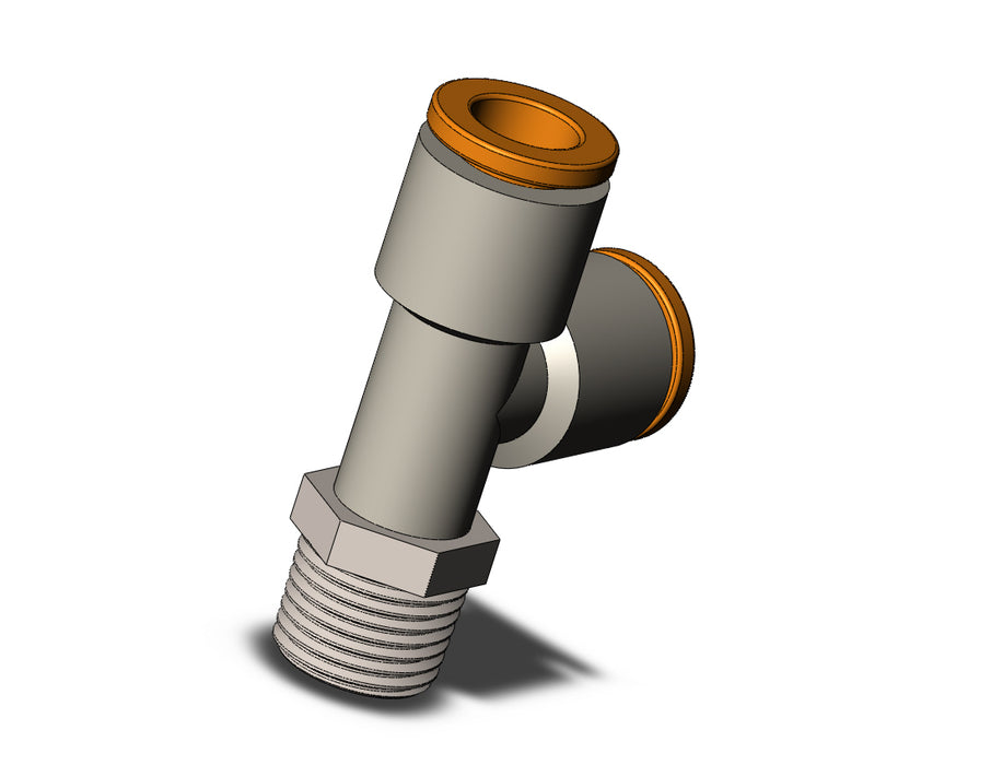 KQ2Y07-01NS FITTING, MALE RUN TEE