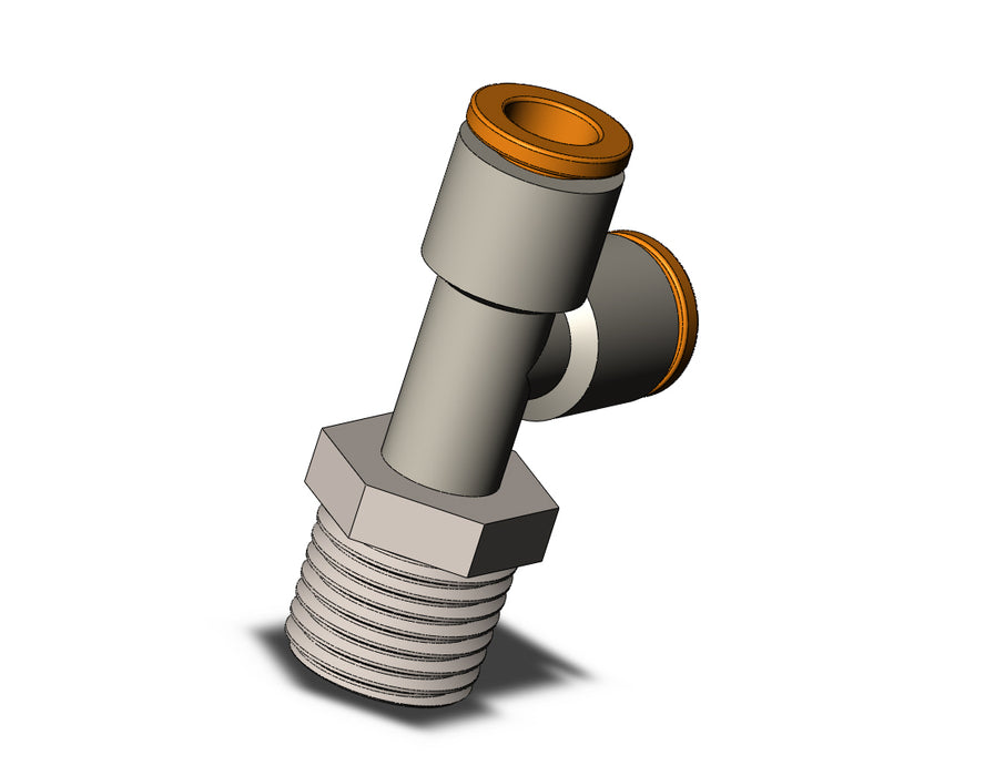 KQ2Y07-02NS FITTING, MALE RUN TEE
