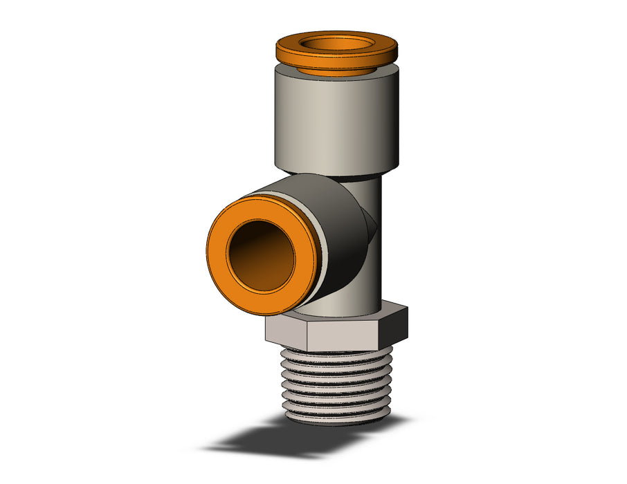 KQ2Y07-34N FITTING, MALE RUN TEE