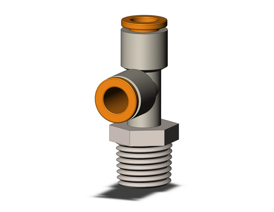 KQ2Y07-35N FITTING, MALE RUN TEE