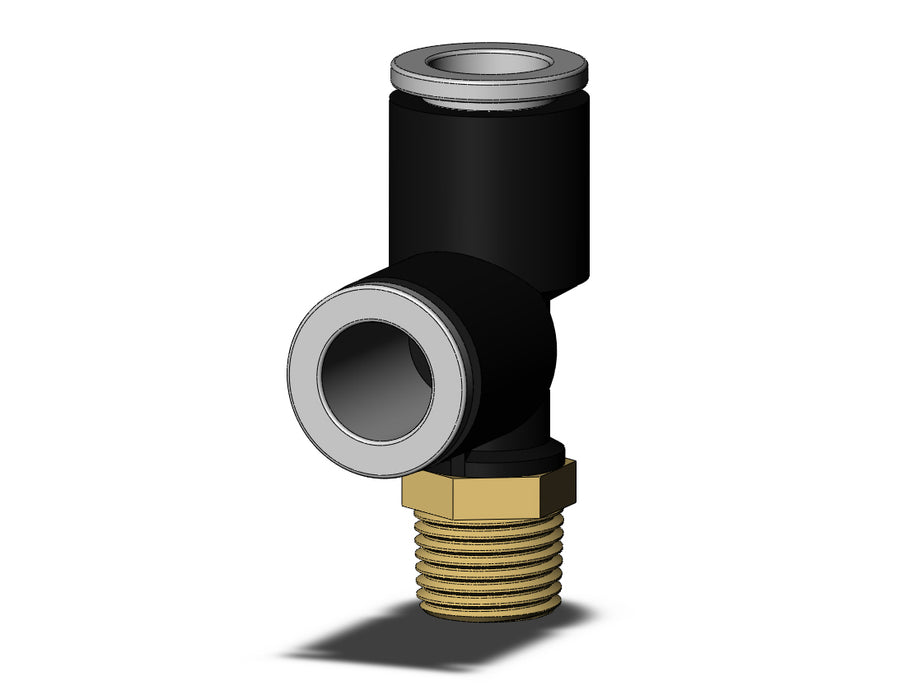 KQ2Y08-01AS-X35 FITTING, MALE RUN TEE