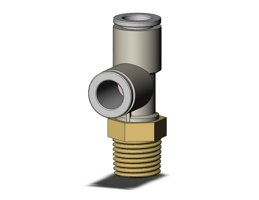 KQ2Y08-02AS FITTING, MALE RUN TEE