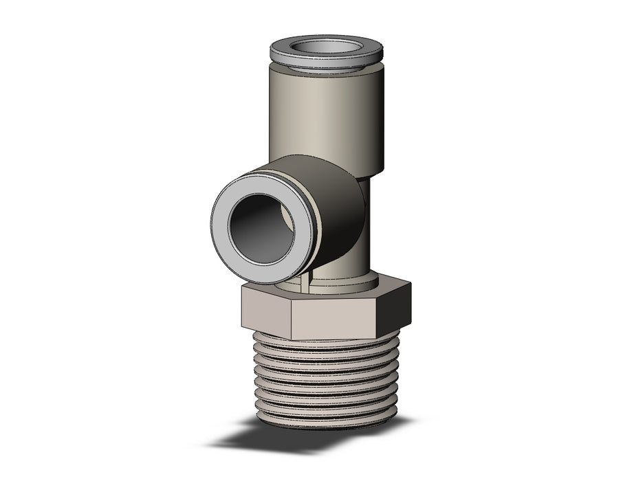 KQ2Y08-03NS FITTING, MALE RUN TEE