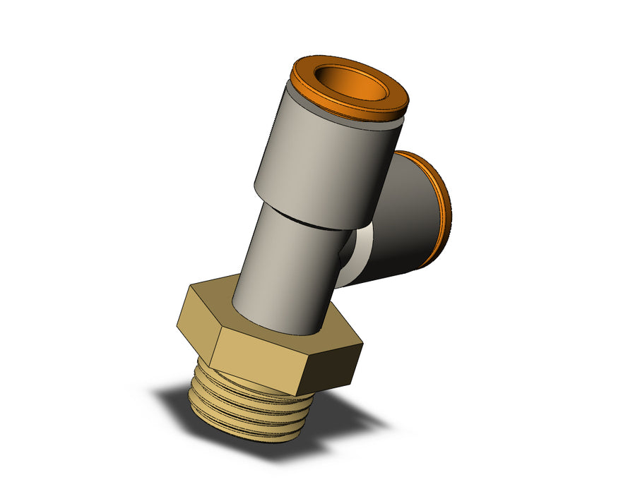 KQ2Y09-02AP FITTING, MALE RUN TEE