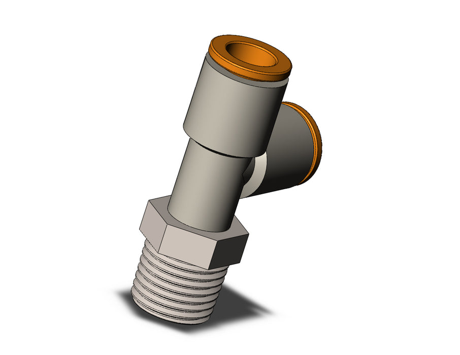 KQ2Y09-02NS FITTING, MALE RUN TEE