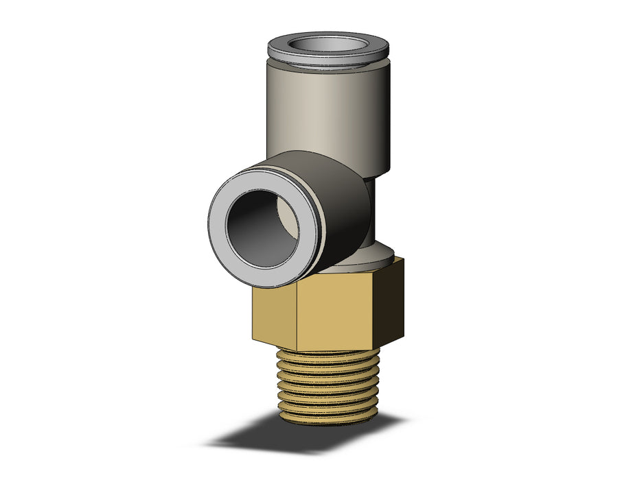 KQ2Y10-02AS FITTING, MALE RUN TEE