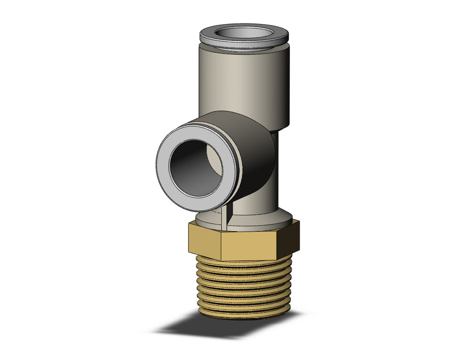 KQ2Y10-03AS FITTING, MALE RUN TEE