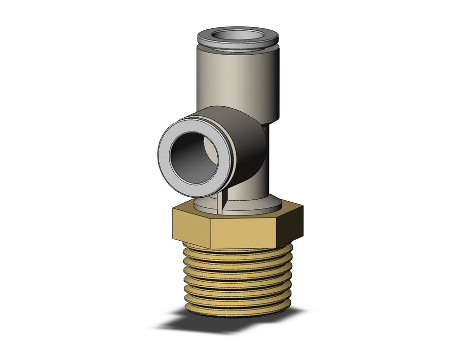 KQ2Y10-04AS FITTING, MALE RUN TEE