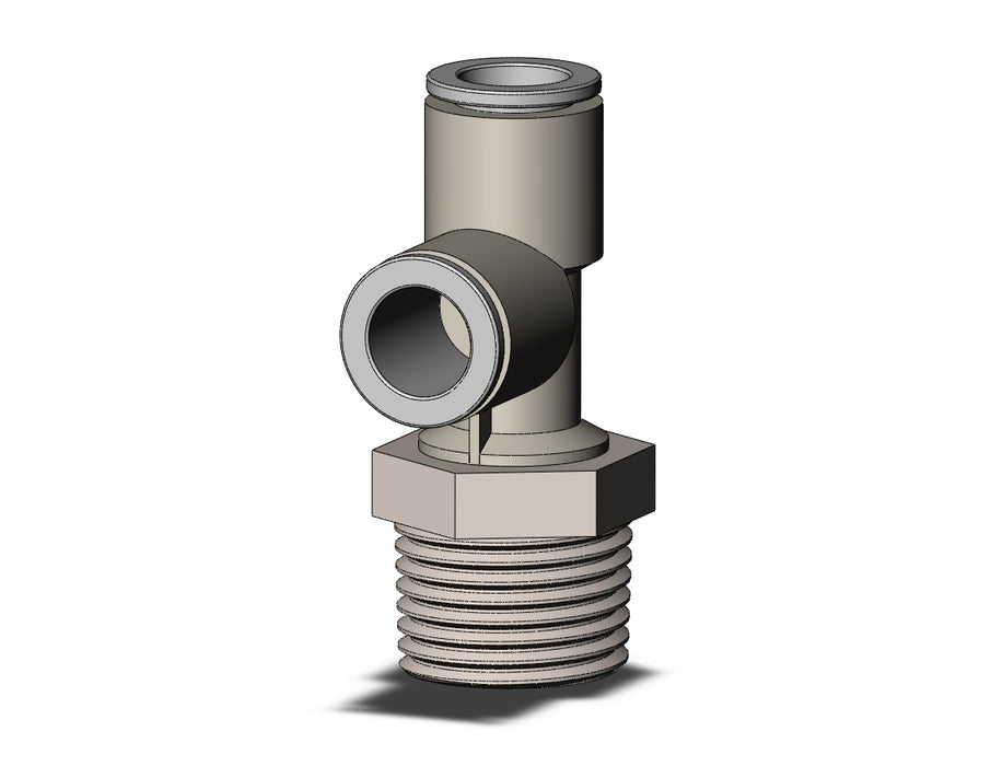 KQ2Y10-04NS FITTING, MALE RUN TEE