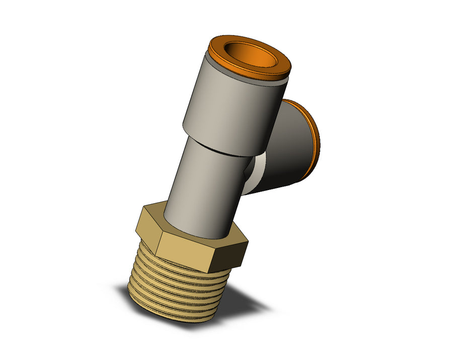 KQ2Y11-03A FITTING, MALE RUN TEE