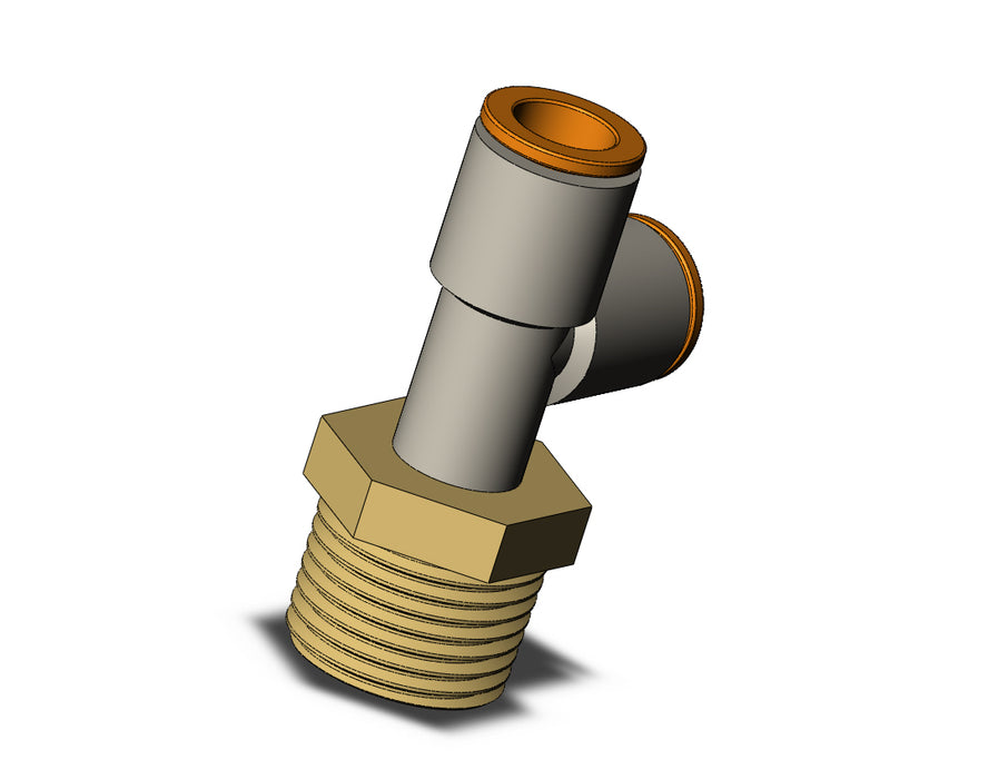 KQ2Y11-04A FITTING, MALE RUN TEE