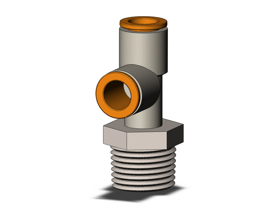 KQ2Y11-37NS FITTING, MALE RUN TEE