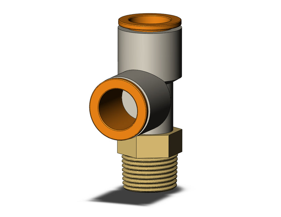KQ2Y13-03AS FITTING, MALE RUN TEE
