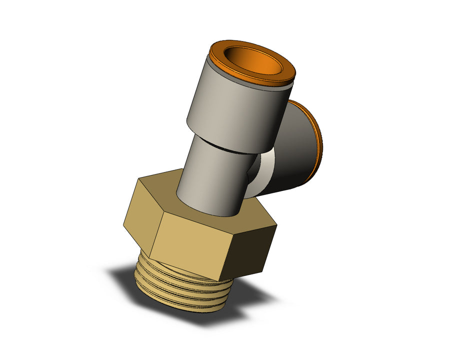 KQ2Y13-04AP FITTING, MALE RUN TEE