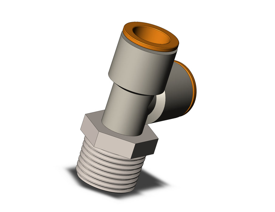 KQ2Y13-04NS FITTING, MALE RUN TEE